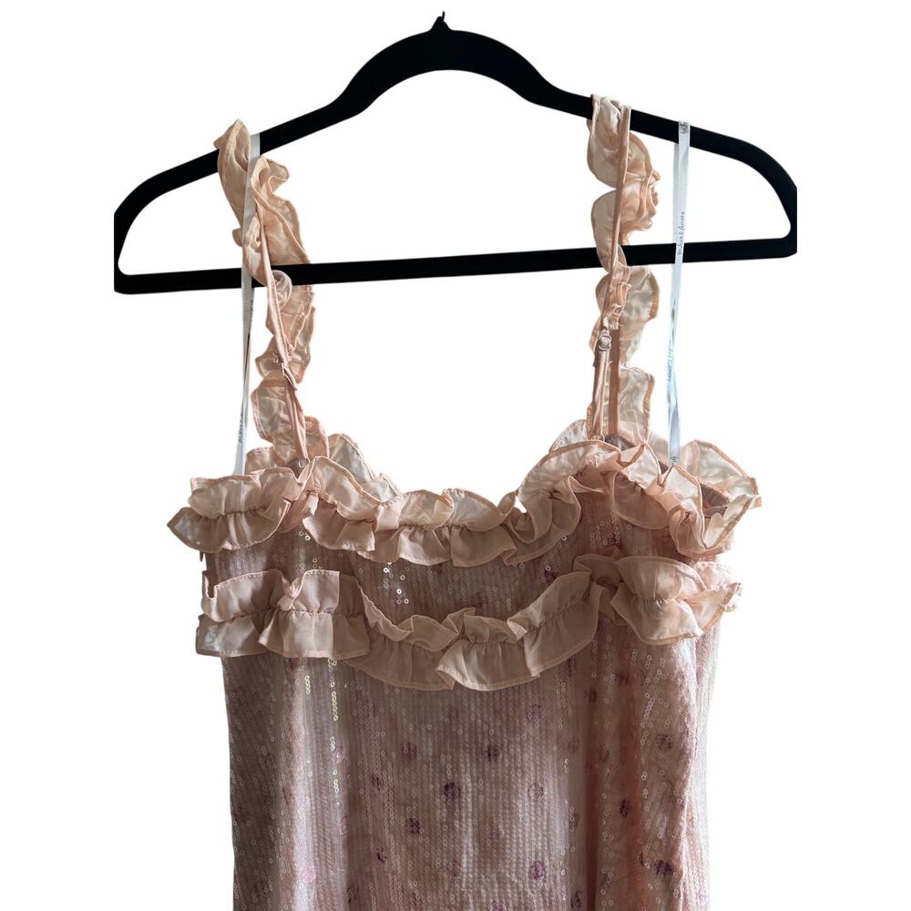 For Love & Lemons Sophia Sequin Mini Dress in Pink - Picture 9 of 9